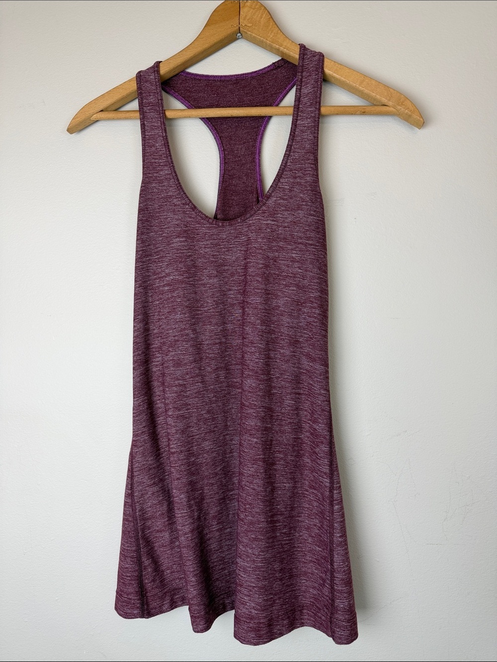 Lululemon Black Cherry Racerback Tank Top Fitted Athletic Yoga XS